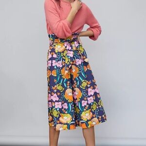 Corey Lynn Calter Vibrant Floral A-Line Skirt